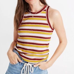 Madewell “Westville” tank top in stripe